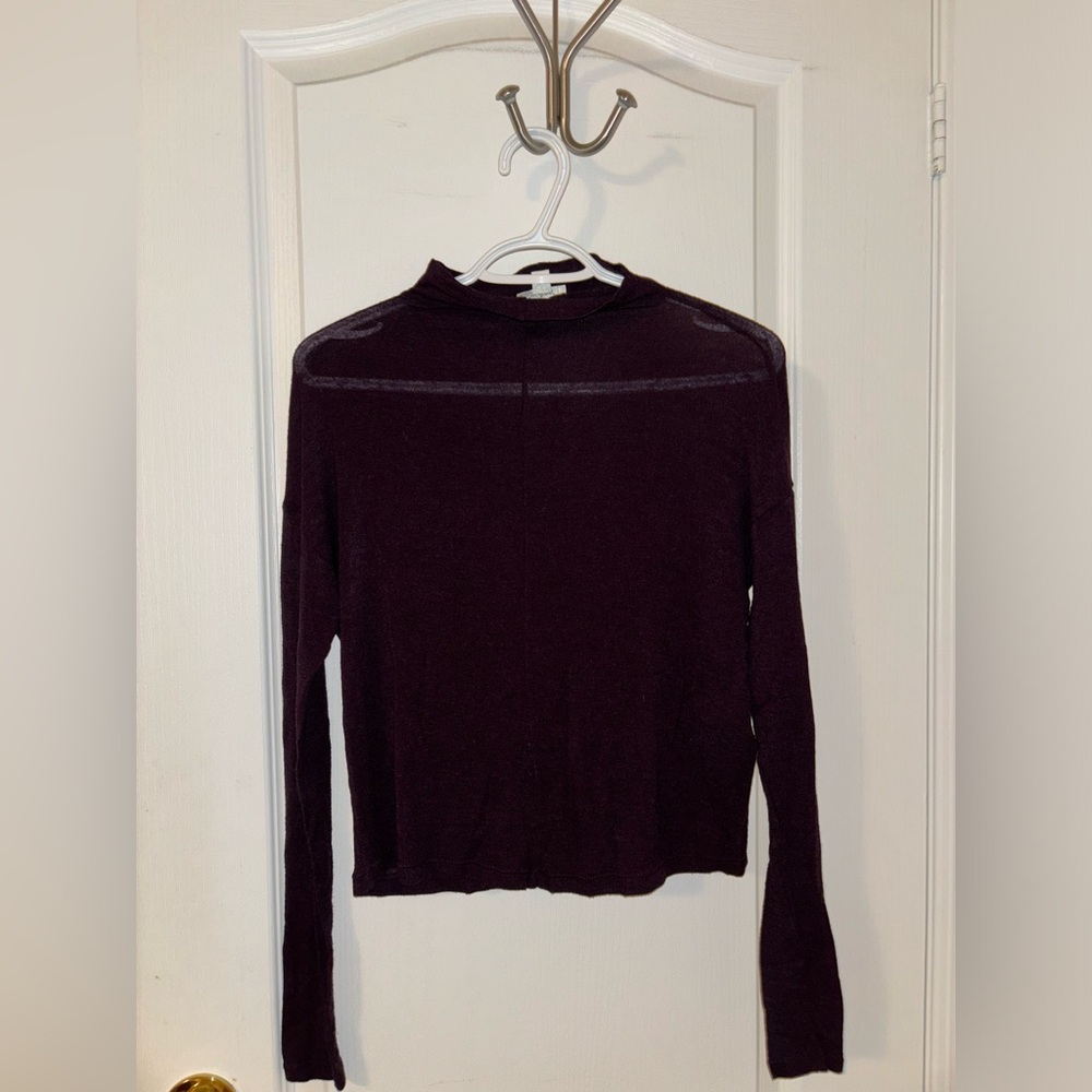 Aritzia Wilfred Lussac Top - Wine - XS